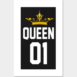 #1 QUEEN Posters and Art